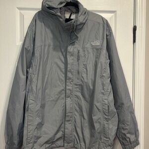 Men The North Face Stinson NF0A2SXN Dryvent Full Zip Rain Jacket Silver Gray XXL
